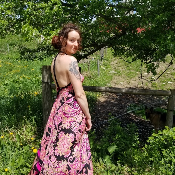 Moda International Silk dress - Picture 3 of 5